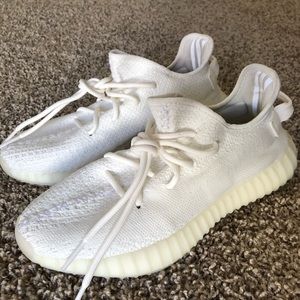 Triple White Yeezys